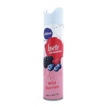 Insette Air Freshener Aerosol Wild Berry 330ml Pack of 2 1008233 CPD97320