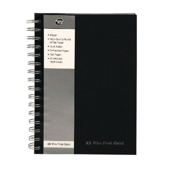 Pka Pad Feint Ruled Wirebound Notebook A5 Pack of 5 SBWRULA5 PP00733