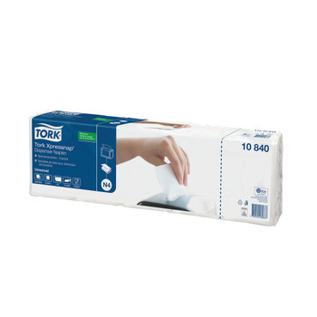 Tork Xpressnap 1-Ply Napkins 4 Fold White Pack of 1125 10840 SCA05398