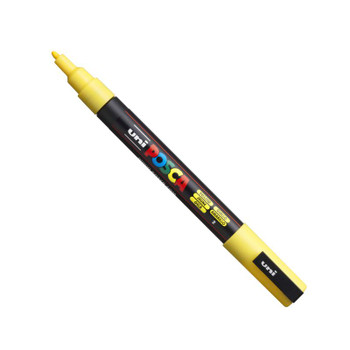Posca Pc-3M Paint Marker Water Based Fine Line Width 0.9 Mm - 1.3 Mm Yellow Sing 284570000