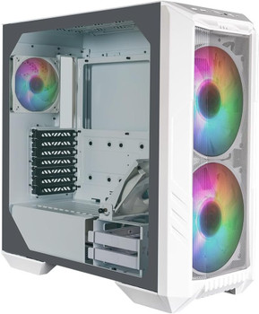 Cooler Master Haf 500 High Airflow Atx Mid-Tower White Pc Case H500-WGNN-S00