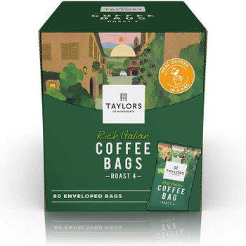 Taylors Of Harrogate Rich Italian Coffee Bags Pack 80 0403397 0403397