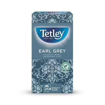 Tetley Earl Grey Tea Bags Individually Wrapped And Enveloped Pack 25 0403253