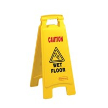 Valuex Caution Wet Floor Plastic Sign Yellow 0905001 0905001