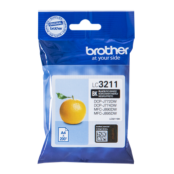 Brother Black Ink Cartridge 15Ml - LC3211BK LC3211BK