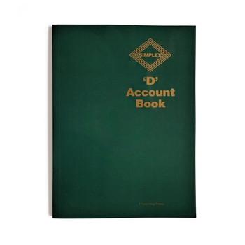 Simplex D Accounts Book 52 pages Ref:D SX10708