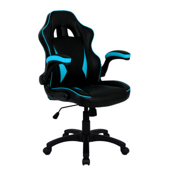Nautilus Designs Predator Ergonomic Gaming Style Office Chair With Folding Arms BCP/H600/BK/BL