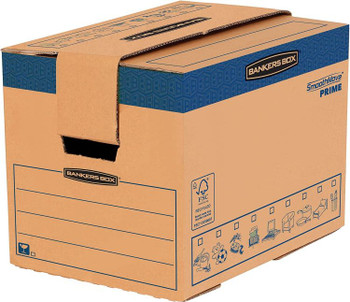 Bankers Box SmoothMove Small FastFold Moving Box Pack of 5 6205201