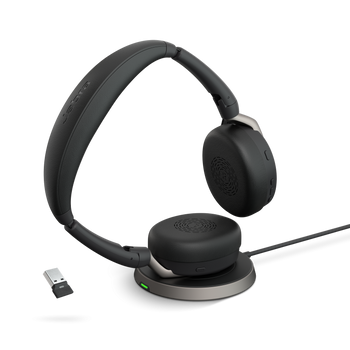 Jabra Evolve2 65 Flex Link 380 USB-A MS Stereo Headset and Wireless Charging 65FLEXMSUSBACHARGE