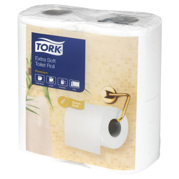 Tork Extra Soft Toilet Roll White 200 Sheet 2-Ply Pack of 40 120240 SCA75354