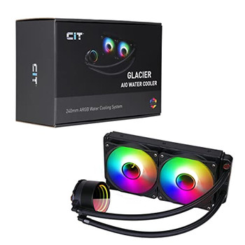 Cit Pro Glacier 240Mm Argb Aio Water Cooler Liquid Cooling System CIT-PRO-GLB-240