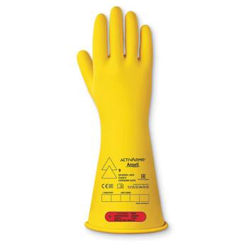 Ansell Low Voltage Electrical Insulating Gloves Class 0 Yellow XL ANRIG014YXL