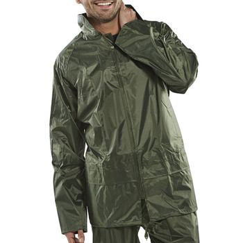 Beeswift Nylon B-Dri Weather Proof Jacket Olive Green Size M NBDJOM