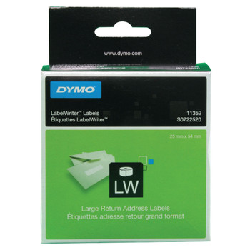 Dymo 11352 LabelWriter Labels 54 x 25mm White Pack of 500 S0722520 ES11352