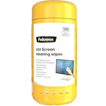 Fellowes 99703 Screen Cleaning Wipes Tub of 100 99703 Fellowes 99703 Screen Cleaning Wipes Tub of 100 99703