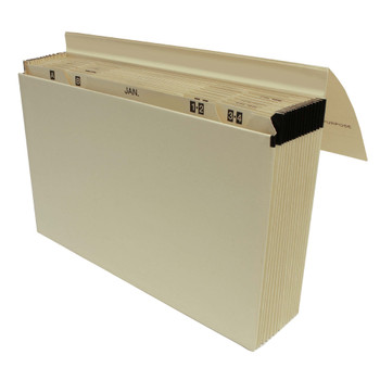 Cathedral Expanding File Manilla Foolscap 16 Pocket Labelled A-Z 1-31 Monthly Pl EXPCAMP16