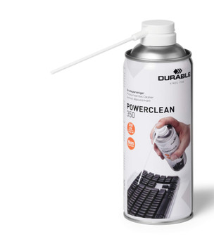 Durable Powerclean Non-Flammable Hfc-Free Compressed Air Duster 350Ml - 582919 582919