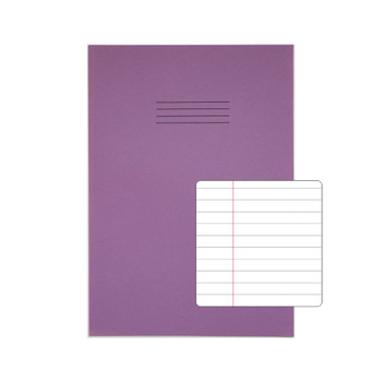 Rhino A4+ 13 X 9 " Oversized Exercise Book 80 Page 8Mm Ruled Feint With Margin P VDU080-214-4
