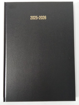 Valuex Academic Mid Year A5 Week To View Diary 2025/2026 Black - A53E BLACK A53E Black