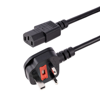 StarTech.com 10ft 3m  Computer Power Cable 18AWG BS 1363 to C13 10A 250V Black PXT101UK3M StarTech.com 10ft 3m  Computer Power Cable 18AWG BS 1363 to C13 10A 250V Black PXT101UK3M