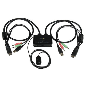 StarTech.com SV211HDUA 2-Port USB/HDMI Cable KVM Switch with Audio and Remote Sw SV211HDUA StarTech.com SV211HDUA 2-Port USB/HDMI Cable KVM Switch with Audio and Remote Sw SV211HDUA