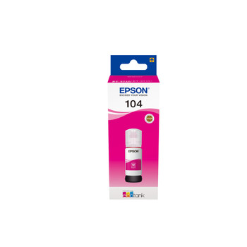 Epson 104 Yield: 4500 Pages Black Ink Bottle C13T00P340