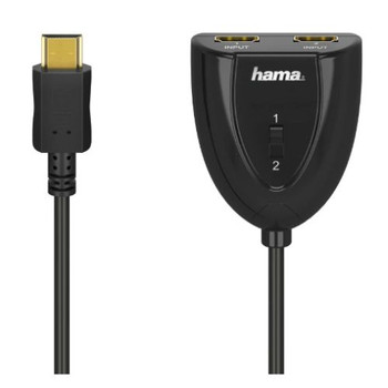 Hama 2X1 Hdmi Switch 2 Inputs 1 Output 1080P 60Hz Plug And Play 00205161