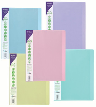 Snopake Reborn A4 24 Pocket Display Book Pastel Pk5 15920 15920 Snopake Reborn A4 24 Pocket Display Book Pastel Pk5 15920 15920