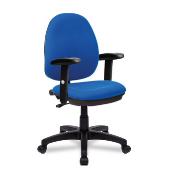 Nautilus Designs Java 100 Medium Back Single Lever Fabric Operator Office Chair BCF/I300/BL/ADT