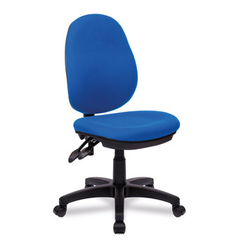 Nautilus Designs Java 200 Medium Back Twin Lever Fabric Operator Office Chair Wi BCF/P505/BL