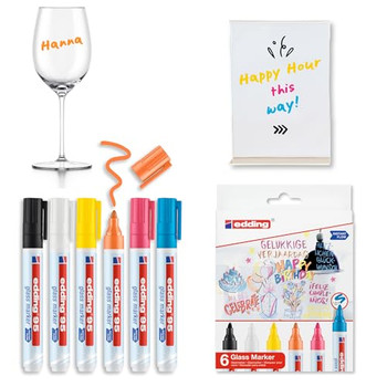 edding 95 Glass marker Pack of 6 EDD4-95-6