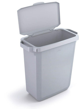 Durable Durabin Plastic Waste Recycling Bin 60 Litre Rectangular Grey With Grey VEH2022012