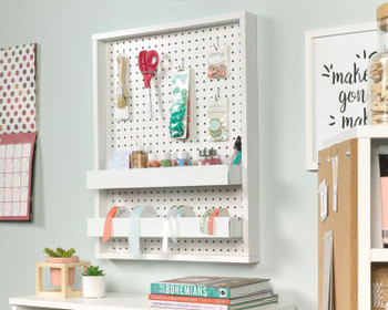 Teknik Craft Wall Mounted Peg Board W710 X D64 X H562mm White Finish - 5423411 5423411