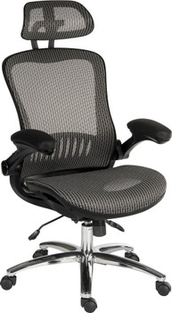 Teknik Harmony High Back Executive Mesh Office Chair With Height Adjustable Arms 6956GREY
