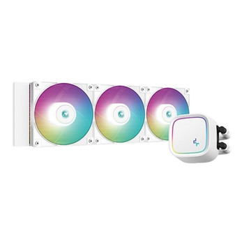 Deepcool Le720 White Aio Cooler 3X120mm Argb Pwm Fan Copper Heatsink Aluminium R R-LE720-WHAMMN-G-1