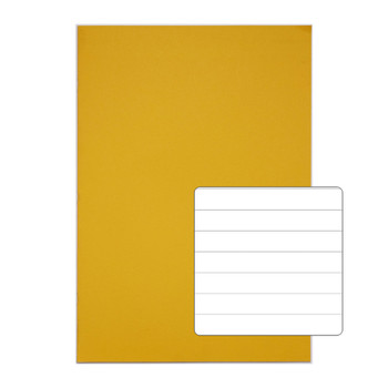Rhino 13 X 9  A4+ Oversized Exercise Book 40 Page Feint Ruled 12Mm Yellow Pack 1 VDU024-200-0 Rhino 13 X 9  A4+ Oversized Exercise Book 40 Page Feint Ruled 12Mm Yellow Pack 1 VDU024-200-0