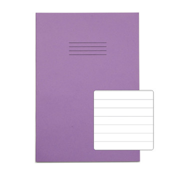 Rhino 13 X 9  A4+ Oversized Exercise Book 40 Page Feint Ruled 12Mm Purple Pack 1 VDU024-230-6 Rhino 13 X 9  A4+ Oversized Exercise Book 40 Page Feint Ruled 12Mm Purple Pack 1 VDU024-230-6