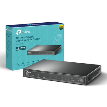 Tp-Link 10-Port Gigabit Desktop Switch With 8-Port Poe Plus TL-SG1210P