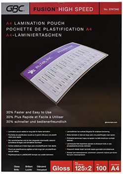 GBC 3747348 HighSpeed A4 Laminating Pouch 125 micron 3747348 GBC 3747348 HighSpeed A4 Laminating Pouch 125 micron 3747348