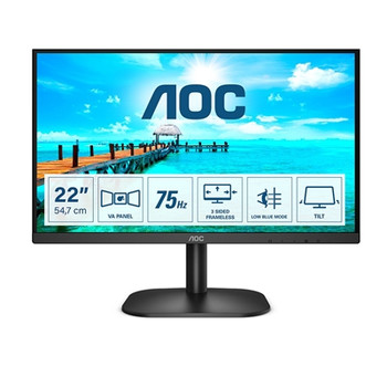 Aoc 22B2H/EU 21.5 " Frameless Monitor Full Hd Widescreen Vga Hdmi 4Ms 75Hz Vesa 22B2H/EU