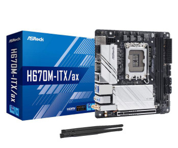 Asrock H670M-ITX/AX Intel H670 Lga 1700 Mini Itx H670M-ITX/AX