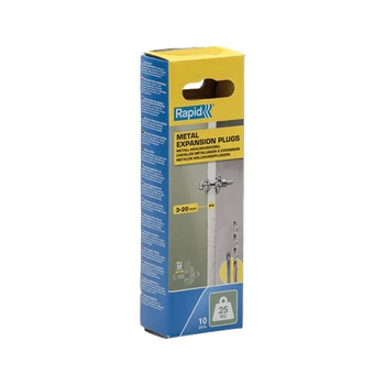 Hollow wall anchor for 3-20 mm wall thickness 25 kg load 5001548 5001548
