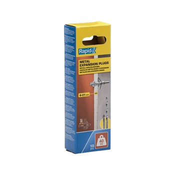 Hollow wall anchor for 6-21 mm wall thickness 40 kg load 5001550 5001550