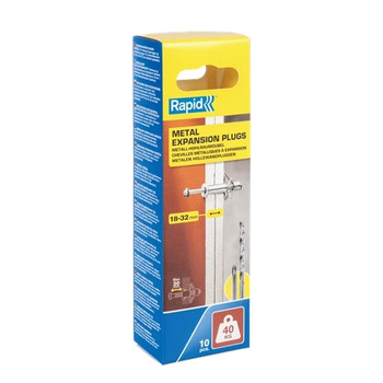 Hollow wall anchor for 18-32 mm wall thickness 40 kg load 5001551 5001551
