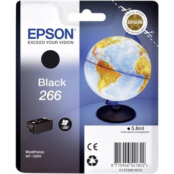 Epson 266 Globe Black Standard Capacity Ink Cartridge 6Ml - C13T26614010 C13T26614010