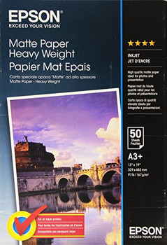 Epson A3 Plus Matte Heavyweight Paper 50 Pack - C13S041264 C13S041264
