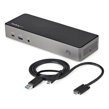 Startech.Com Hybrid Usb C Usb A Triple Hdmi 4K 60Hz Dock DK31C3HDPDUE