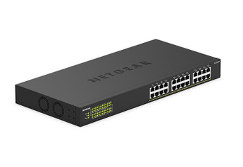 Netgear Gs324p 24 Port Unmanaged Gigabit Power Over Ethernet 1U Network Switch GS324P-100EUS