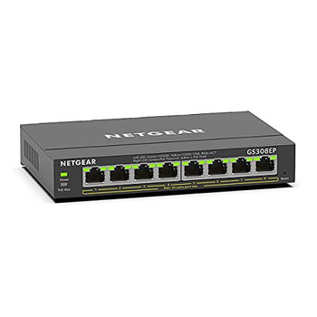 Netgear Gs308ep Gigabit Ethernet Power Over Ethernet Plus Network Switch GS308EP-100UKS