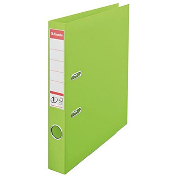 Esselte No.1 Vivida Lever Arch File Polypropylene A4 50Mm Spine Width Green Pack 624073